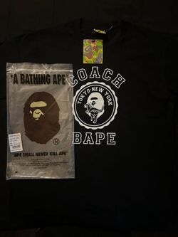 Bape X Coach, Black, Size Large