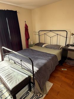 QUEEN BED - Matress & Frame
