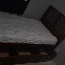 Twin Size Bedframe + Bed Storage (Mattress Included)
