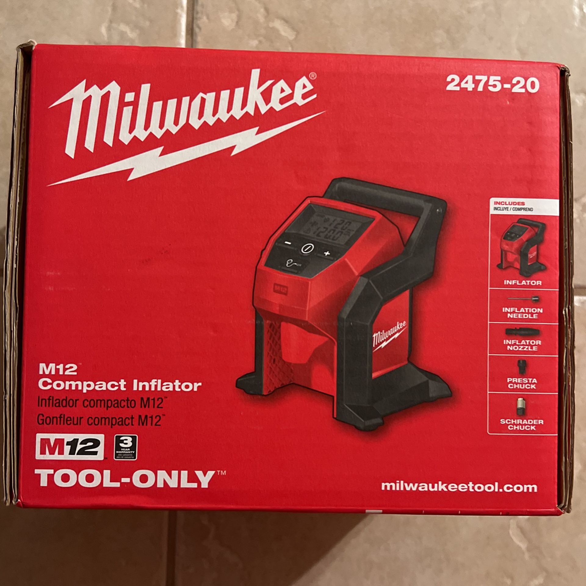 Milwaukee Inflator M12