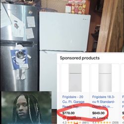 Frigidaire white refrigerator