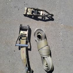 Heavy Duty Long Strap And Ratchet Tie Down