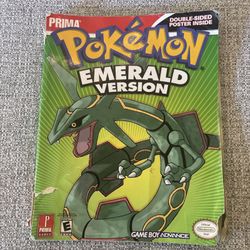 Pokemon Emerald Version Prima Official Game Guide NO POSTER Game Boy Advance