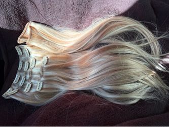 100% real human hair 20”