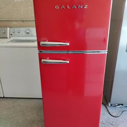 Galanz Red Retro Top Freezer Fridge Works Perfect With Warranty