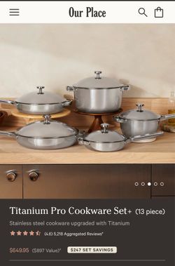 Our Place Titanium Pro cookware set