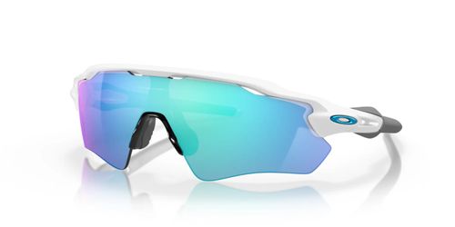 NEW* Oakley RADAR EV WHITE polished Sky PRIZM Sapphire Blue Sunglass OO9208-73
