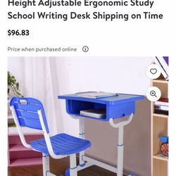 Computer Desk And Chair Kids Adjustable Height 