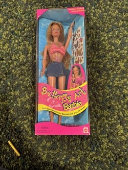 Barbie 1998 Butterfly Art #20359 - Mattel Fashion Doll - NEW IN BOX