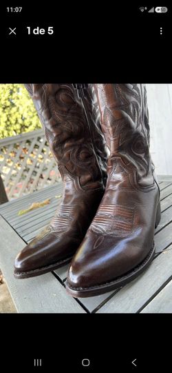 Dan Post Western Boots Mens Milwaukee Cowboy Tan Mignon Corona 10.5 (D)