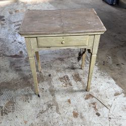 1960s White Sewing Machine 