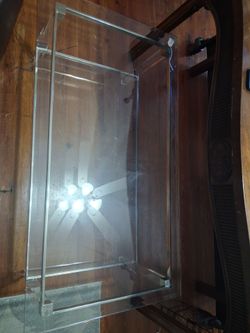 Clear Acrylic Rectangular Coffee Table