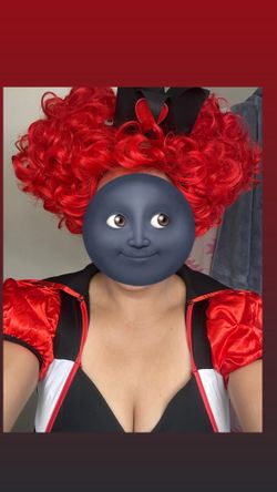 Queen Of Hearts Custome (wig Included) Size Large