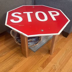 Stop Sign Coffee Table