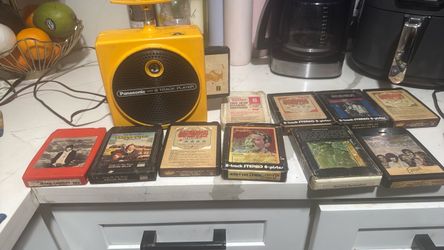 Panasonic 8-Track Player with 10 Tapes