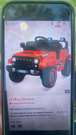 12V kids Ride on Truck car Battery