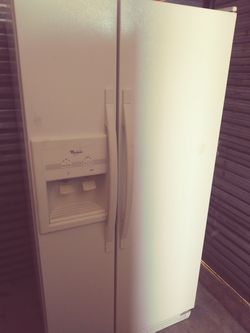 Whirlpool white fridge