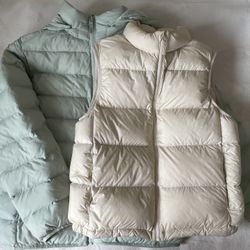 Uniqlo Girls’ Puffer Vest And Jacket