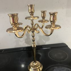 Gold 5 Arms Candelabra 