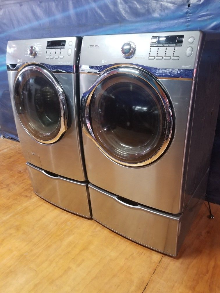 Samsung Stainless Steel Washer And Gas Dryer Free Delivery And Installation With A 90 Day Warranty
