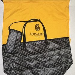 Goyard Saint Louis GM genuine leather Tote bag Black