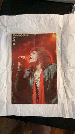 The Rolling Stones 1975 Concert Tour Program Booklet