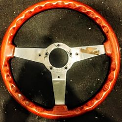 Wood Grain Steering Wheel 