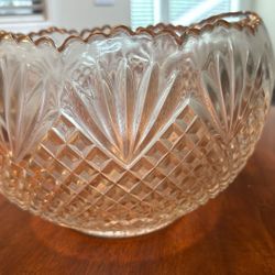 L.E. Smith Glass Co. Vintage Punch Bowl 