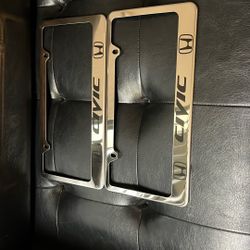 Brand New Honda Civic License Plate