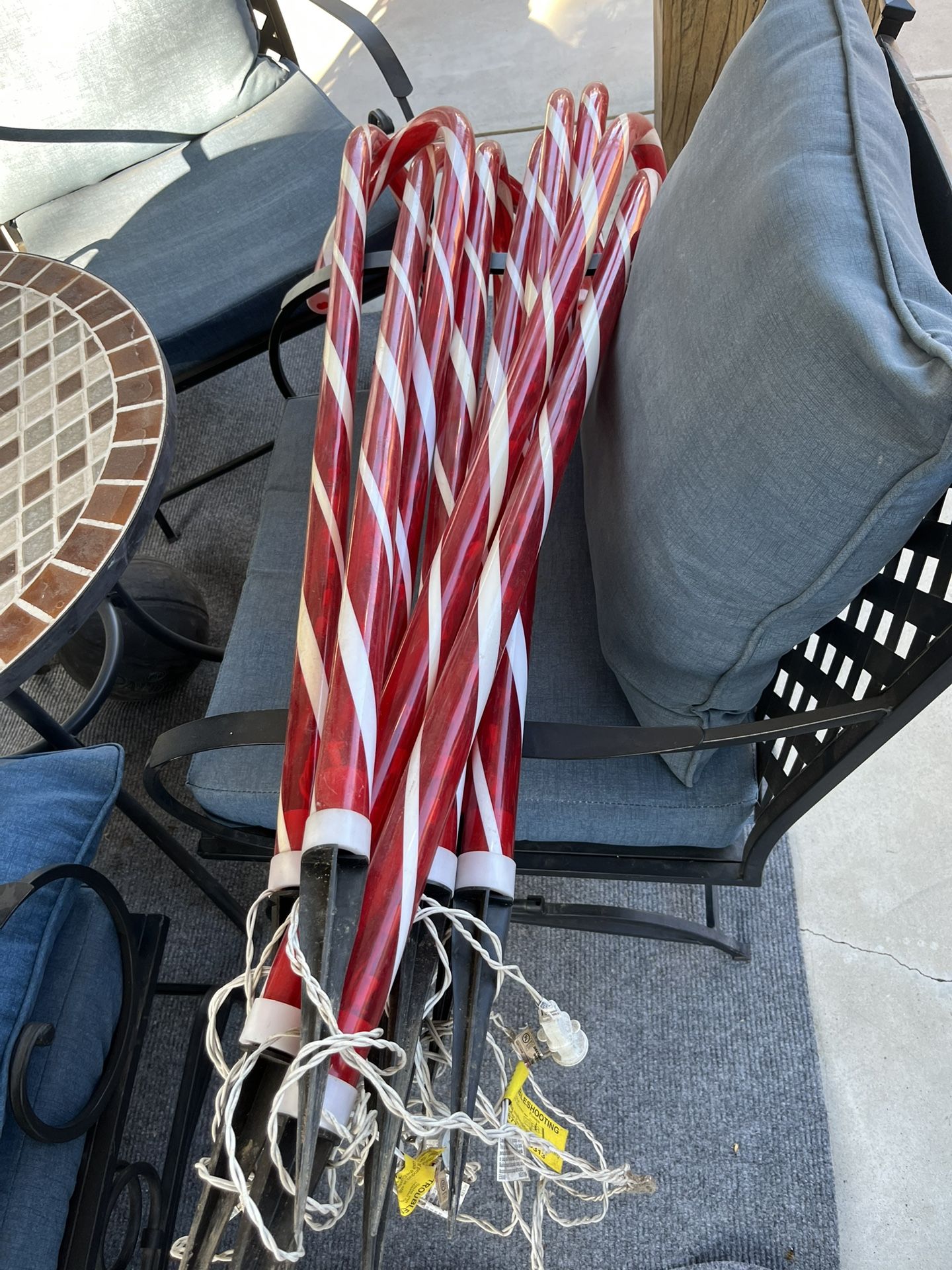 X Mas Candy Cane Lights