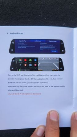 Back up camera mirror Bluetooth
