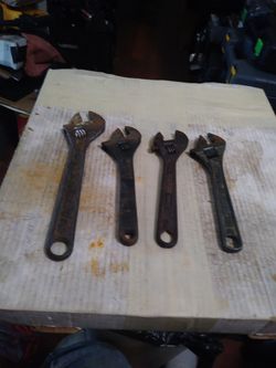 4 CRESCENT WRENCHES