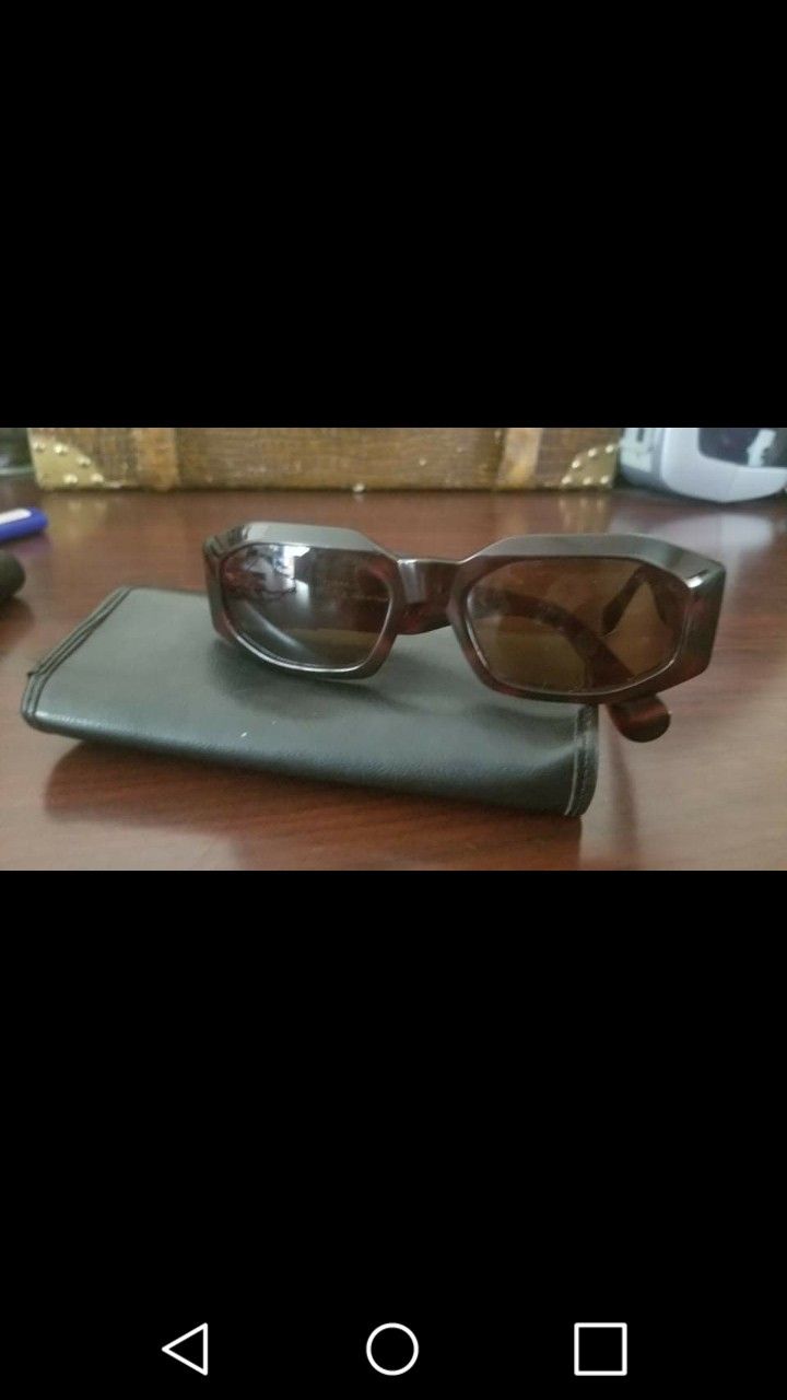 Versace RARE VINTAGE GIANNI VERSACE SUNGLASSES MOD 414/H COL 90A + CASE