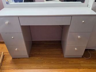 White vanity