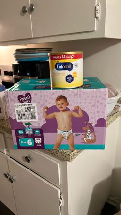 Diapers size 6and formula