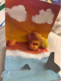 Coral and seashell art