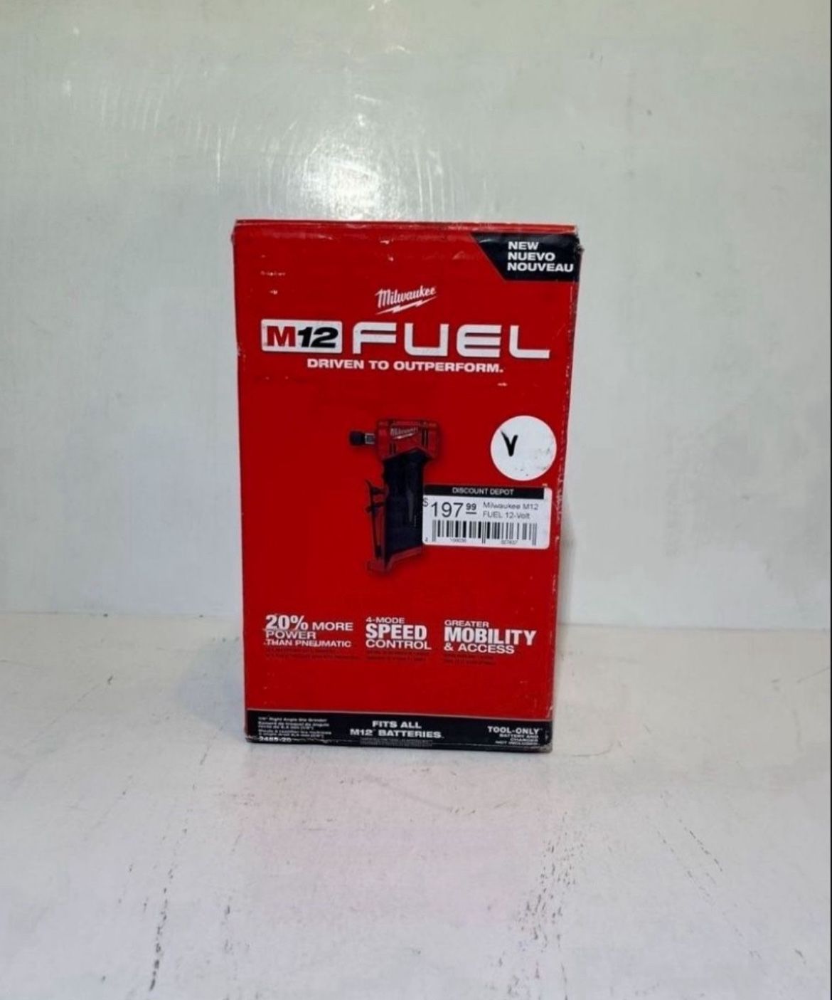 M12 FUEL 12V Lithium-Ion Brushless Cordless 1/4 in. Right Angle Die Grinder (Tool-Only….2485-20