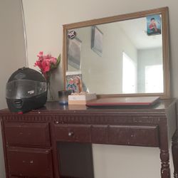 Desk And Mirror