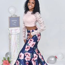 2 Piece Prom Dress