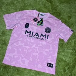Bape pink Miami shirt