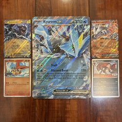 Pokemon Black Bolt & White Flare Heavy Hitters Collection Box Promo Lot of 5 NM