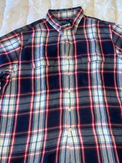 Polo by Ralph Lauren Navy, White & Red Plaid Button-Down Shirt