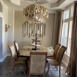 One Of A Kind Chandelier / Dining Table