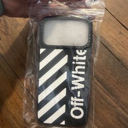 Off-white phone case for 17 pro max
