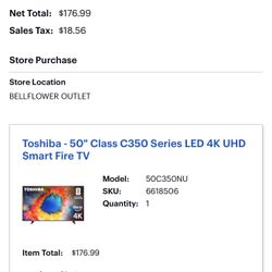 Toshiba - 50" Class C350 Series LED 4K UHD Smart Fire TV