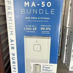 HEPA Air Purifier Medify Air MA-50 Value Pack White with 1 extra filter