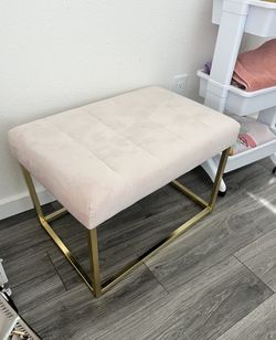 Pink Vanity Stool