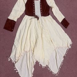 New large kids girls renaissance dress costume peasant medieval