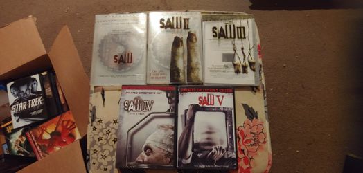 Saw 1-5, Scream 1-4 DVDs