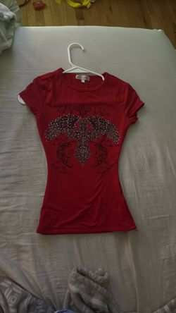 Y2k rhinestone tight top. Extra Small.